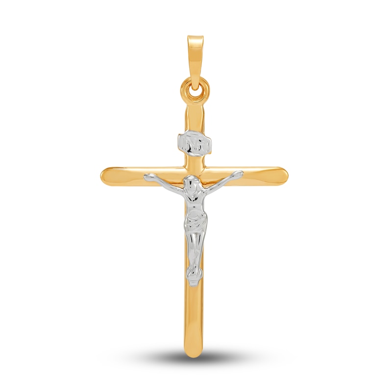 Main Image 1 of Crucifix Pendant 14K Yellow Gold
