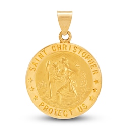 Saint Christopher Pendant 14K Yellow Gold