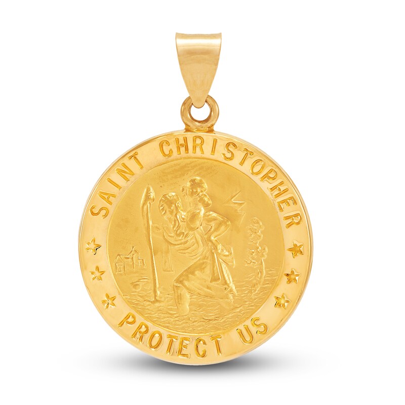 Saint Christopher Pendant 14K Yellow Gold