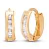 Thumbnail Image 0 of Children's Cubic Zirconia Hoop Earrings 14K Yellow Gold