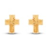 Thumbnail Image 1 of Children's Cross Stud Earrings 14K Yellow Gold