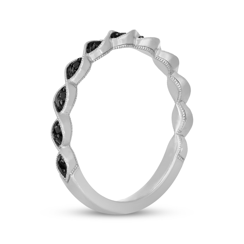 Main Image 2 of Neil Lane Black Diamond Anniversary Ring 1/10 ct tw 14K White Gold