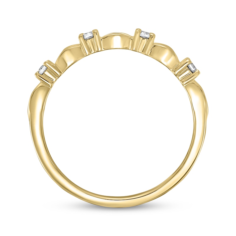Main Image 3 of Diamond Fashion Ring 1/10 ct tw 10K Yellow Gold