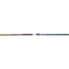 Thumbnail Image 3 of Men's Multicolor Baguette-Cut Lab-Created Gemstone Bracelet Matte Gunmetal Gray-Plated Sterling Silver 8.5"