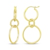 Thumbnail Image 1 of Reaura Triple Hoop Drop Earrings Repurposed 14K Yellow Gold