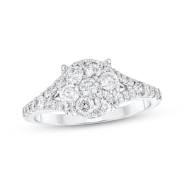 Adore Multi-Diamond Engagement Ring 7/8 ct tw 10K White Gold