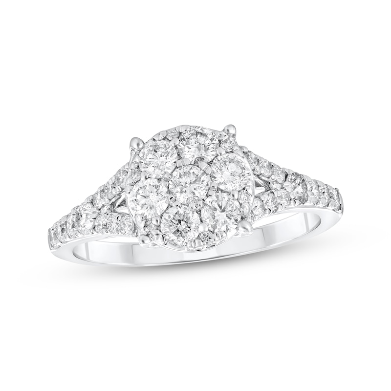 Main Image 1 of Adore Multi-Diamond Engagement Ring 7/8 ct tw 10K White Gold