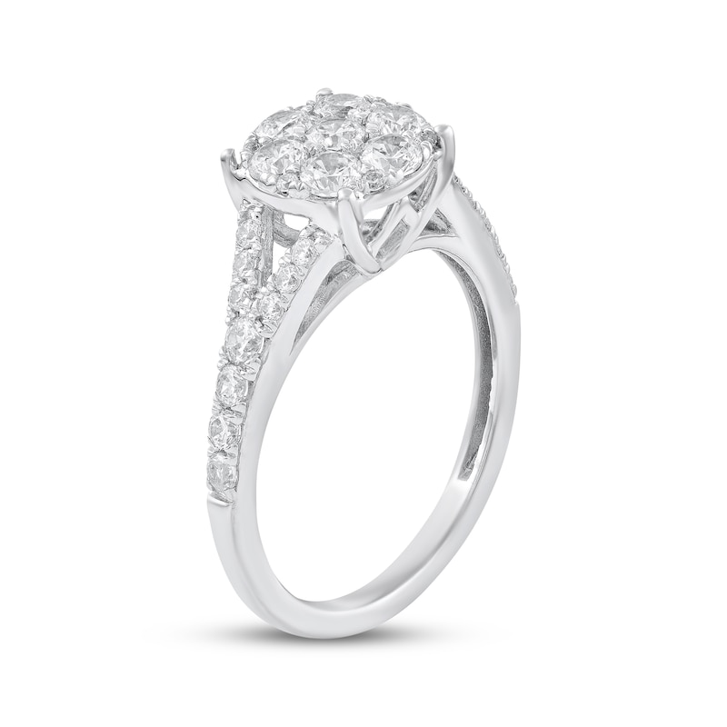 Main Image 2 of Adore Multi-Diamond Engagement Ring 7/8 ct tw 10K White Gold