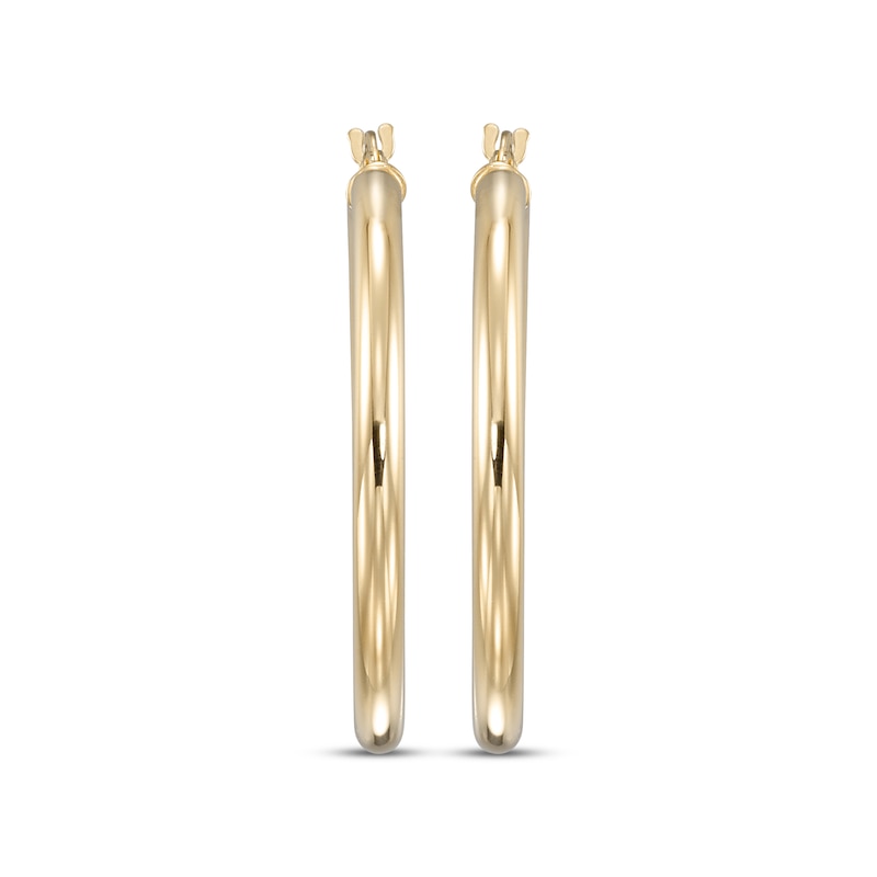 Main Image 2 of Hoop Earrings 24K Yellow Gold Vermeil Sterling Silver 30mm