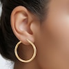 Thumbnail Image 3 of Hoop Earrings 24K Yellow Gold Vermeil Sterling Silver 30mm