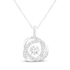 Thumbnail Image 1 of Unstoppable Love Lab-Grown Diamond Knot Necklace 2 ct tw 10K White Gold 18"