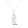 Thumbnail Image 3 of Unstoppable Love Lab-Grown Diamond Knot Necklace 2 ct tw 10K White Gold 18"