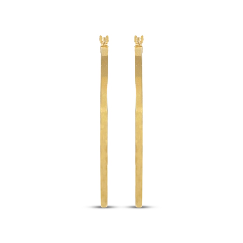 Main Image 2 of Tube Hoop Earrings 10K Yellow Gold 43mm