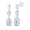Thumbnail Image 1 of KAY Lab-Grown Diamonds Seamless Marquise-Cut & Pear-Shaped Drop Earrings 2 3/4 ct tw 14K White Gold