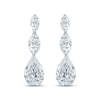 Thumbnail Image 2 of KAY Lab-Grown Diamonds Seamless Marquise-Cut & Pear-Shaped Drop Earrings 2 3/4 ct tw 14K White Gold