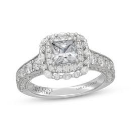 Neil Lane Artistry Princess-Cut Lab-Grown Diamond Engagement Ring 2-1/4 ct tw 14K White Gold