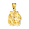 Boxing Gloves Charm 14K Yellow Gold