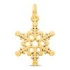 Snowflake Charm 14K Yellow Gold