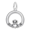 Claddagh Charm Sterling Silver