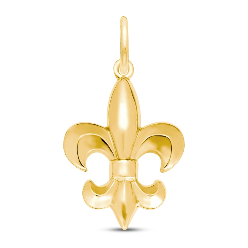 Fleur De Lis Charm 14k Yellow Gold Kay Outlet