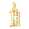 Thumbnail Image 0 of Number 13 Charm 14K Yellow Gold