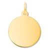 Round Disc Charm 14K Yellow Gold