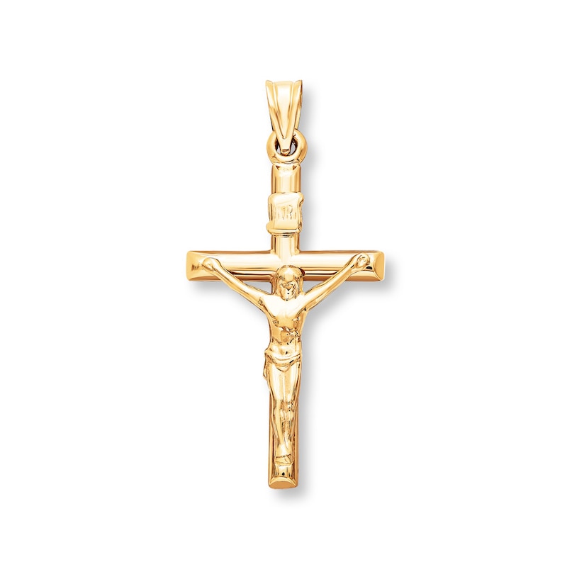 Crucifix Charm 14K Yellow Gold