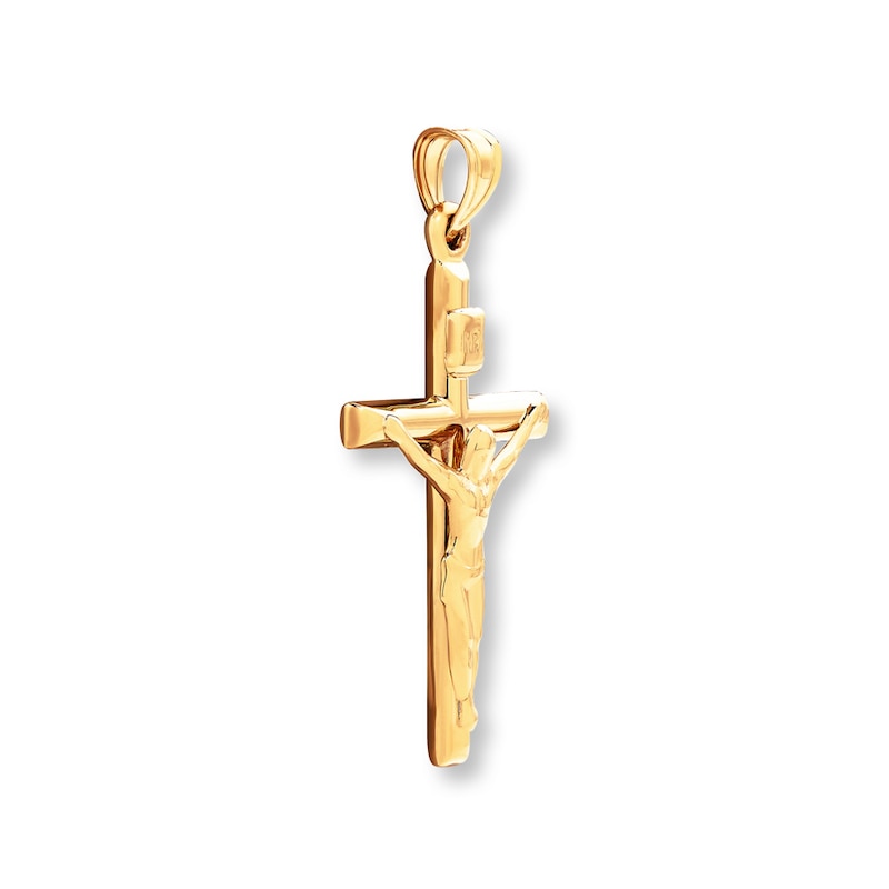 Main Image 2 of Crucifix Charm 14K Yellow Gold