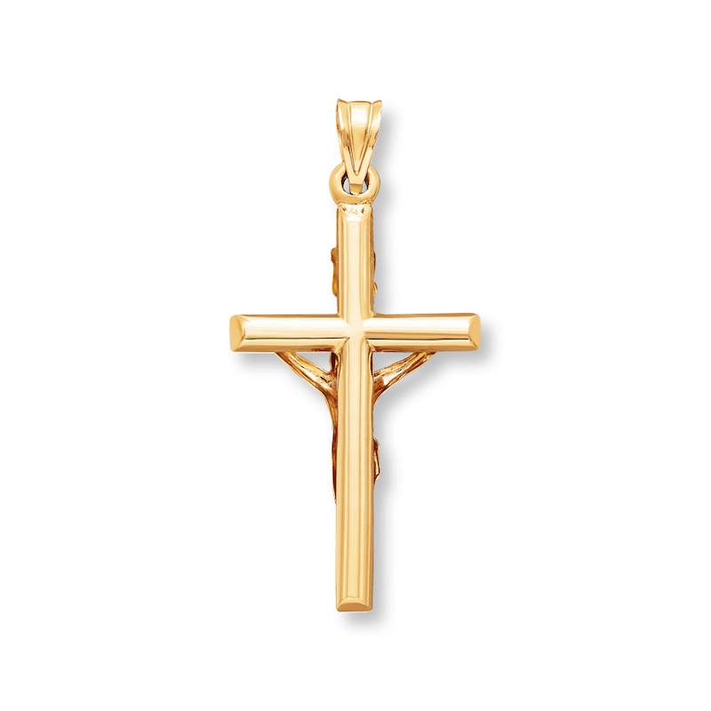 Crucifix Charm 14K Yellow Gold