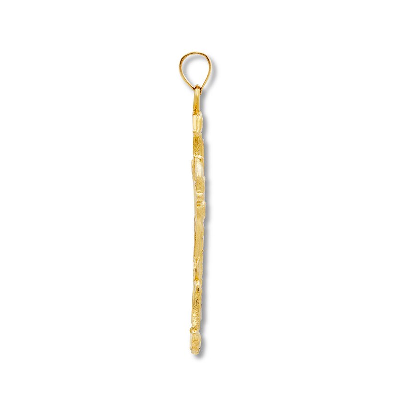 Main Image 2 of Cross Charm 14K Two-Tone Gold
