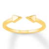 Thumbnail Image 1 of Triangle Deconstructed Ring 10K Yellow Gold