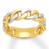 Chain Ring 10K Two-Tone Gold