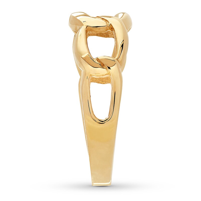 Open Link Ring 10K Yellow Gold