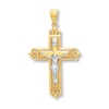 Thumbnail Image 1 of Crucifix Cross Charm 14K Two-Tone Gold