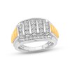 Thumbnail Image 1 of Men's Diamond Ring 1-1/2 ct tw Round-cut 10K Two-Tone Gold