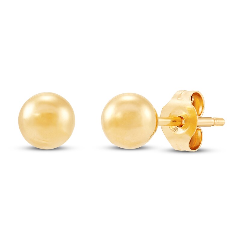 Main Image 3 of Ball Stud Earrings Set 14K Gold 4mm