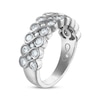 Thumbnail Image 1 of Every Moment Diamond Stacked Infinity Band 1 ct tw 14K White Gold