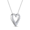 Thumbnail Image 2 of THE LEO Diamond Heart Necklace 3/4 ct tw 14K White Gold 19”