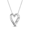 Thumbnail Image 3 of THE LEO Diamond Heart Necklace 3/4 ct tw 14K White Gold 19”