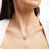 Thumbnail Image 4 of THE LEO Diamond Heart Necklace 3/4 ct tw 14K White Gold 19”