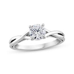 XO from KAY Round-Cut Diamond Solitaire Ring 1 ct tw 14K White Gold