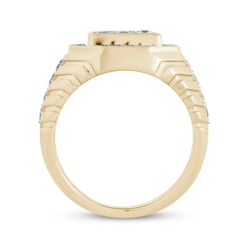Main Image 4 of Men's Diamond Tiered Ring 1-1/2 ct tw 10K Yellow Gold