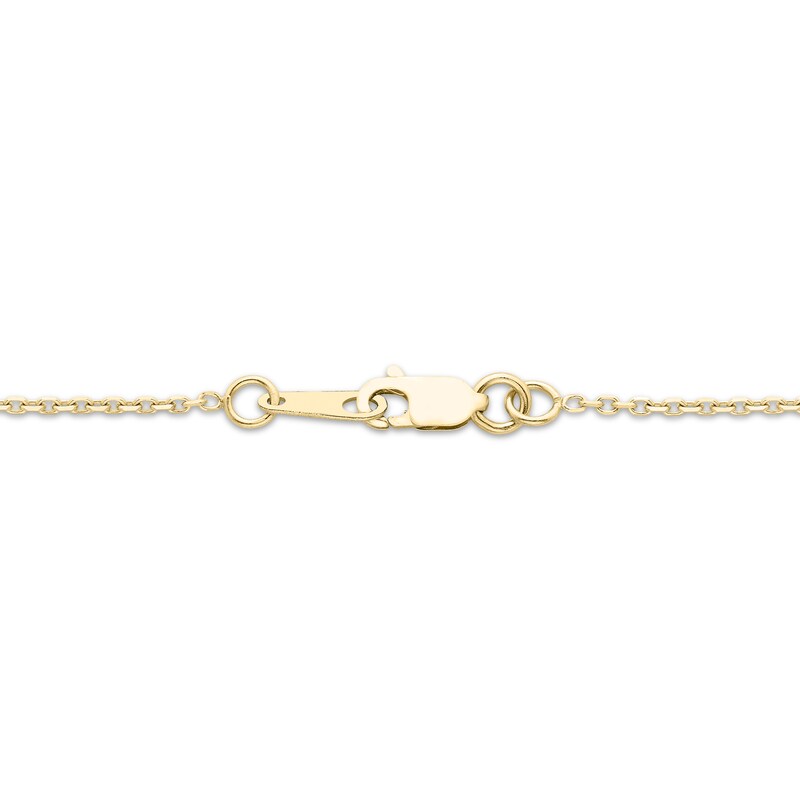 Bar Drop Station Necklace 10K Yellow Gold 18"