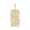 Thumbnail Image 1 of Men's Diamond Nugget Dog Tag Charm 1/4 ct tw 14K Yellow Gold