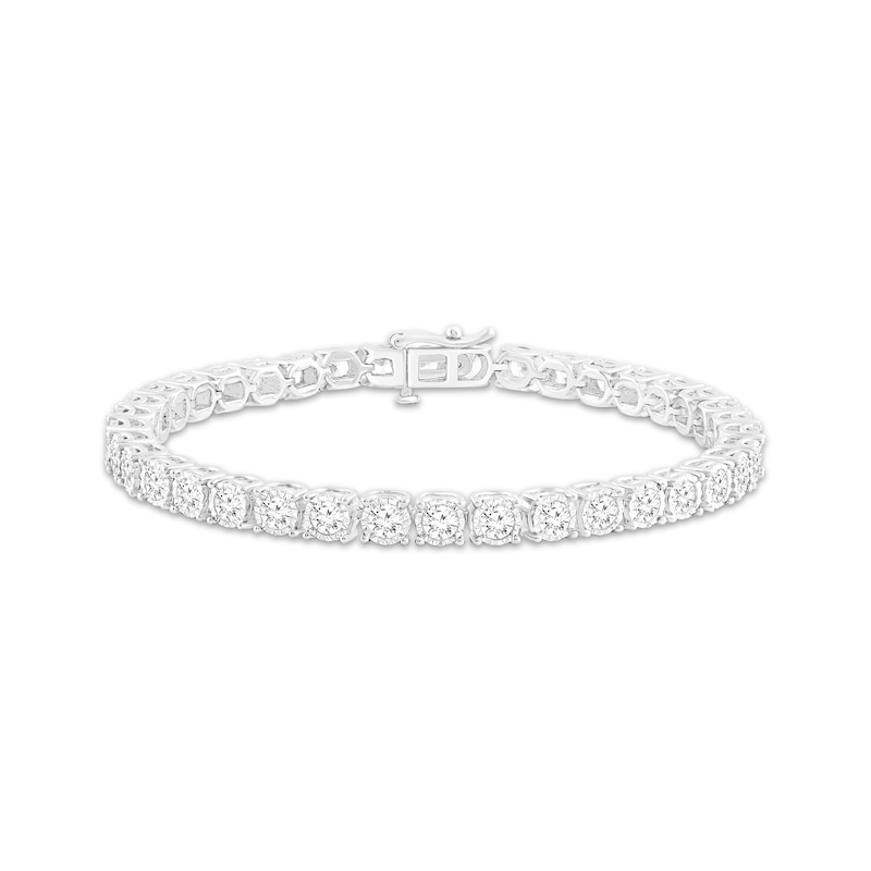 Main Image 1 of Lab-Grown Diamonds by KAY Tennis Bracelet 7 ct tw 10K White Gold 7.25&quot;