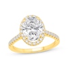 Thumbnail Image 0 of Lab-Created Diamonds by KAY Oval-Cut Halo Engagement Ring 2-3/8 ct tw 14K Yellow Gold