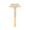 Thumbnail Image 2 of Adore Lab-Grown Diamonds Oval-Cut Halo Engagement Ring 2-3/8 ct tw 14K Yellow Gold