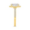 Thumbnail Image 1 of Lab-Created Diamonds by KAY Oval-Cut Halo Engagement Ring 2-3/8 ct tw 14K Yellow Gold