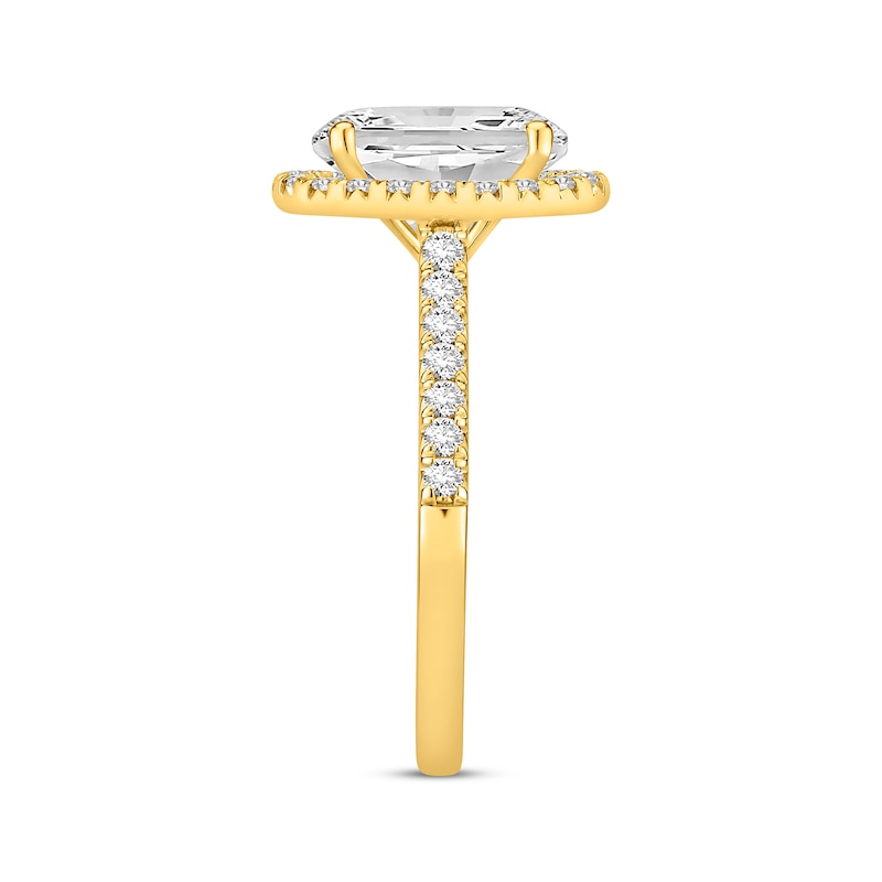 Main Image 2 of Adore Lab-Grown Diamonds Oval-Cut Halo Engagement Ring 2-3/8 ct tw 14K Yellow Gold