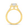 Thumbnail Image 2 of Lab-Created Diamonds by KAY Oval-Cut Halo Engagement Ring 2-3/8 ct tw 14K Yellow Gold